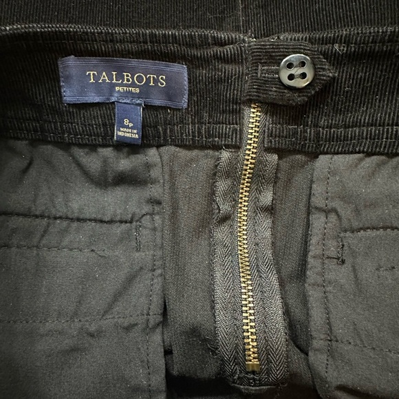 Talbots petite Classic Black corduroy Women's Skirt 8p - Picture 4 of 8